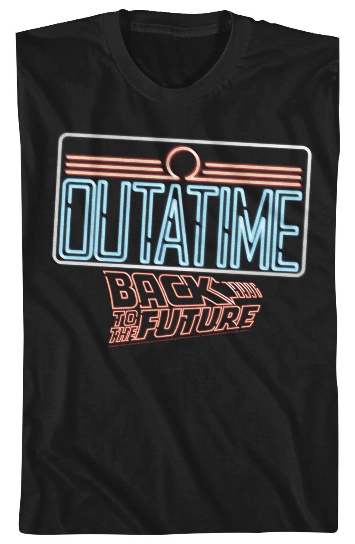 Neon License Plate Back To The Future T-shirt
