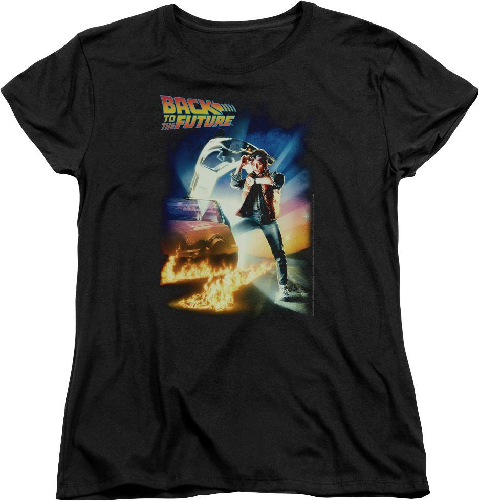 Womens Classic Movie Poster Back To The Future Shirt