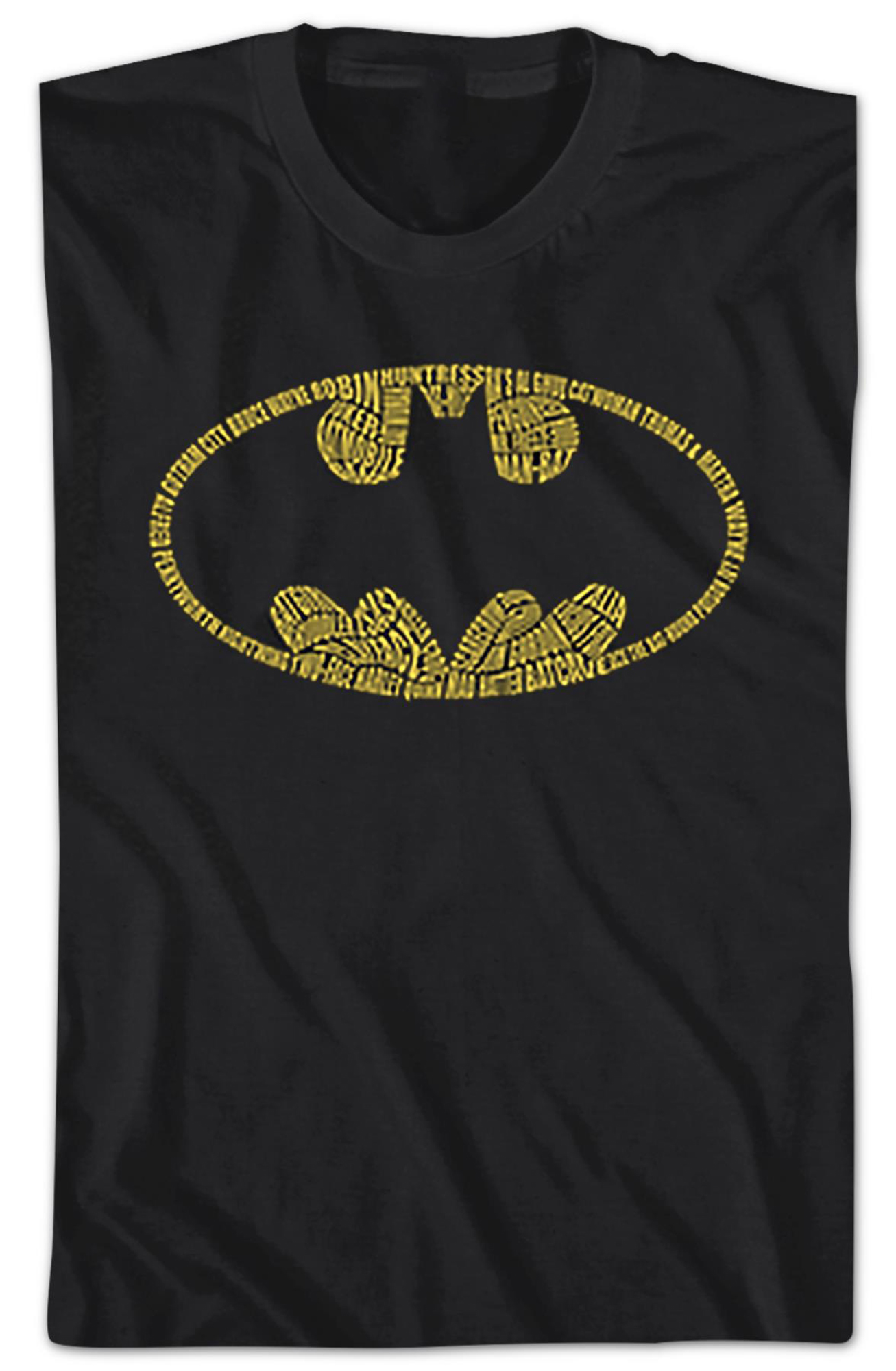 Names In Bat Symbol Batman T-shirt