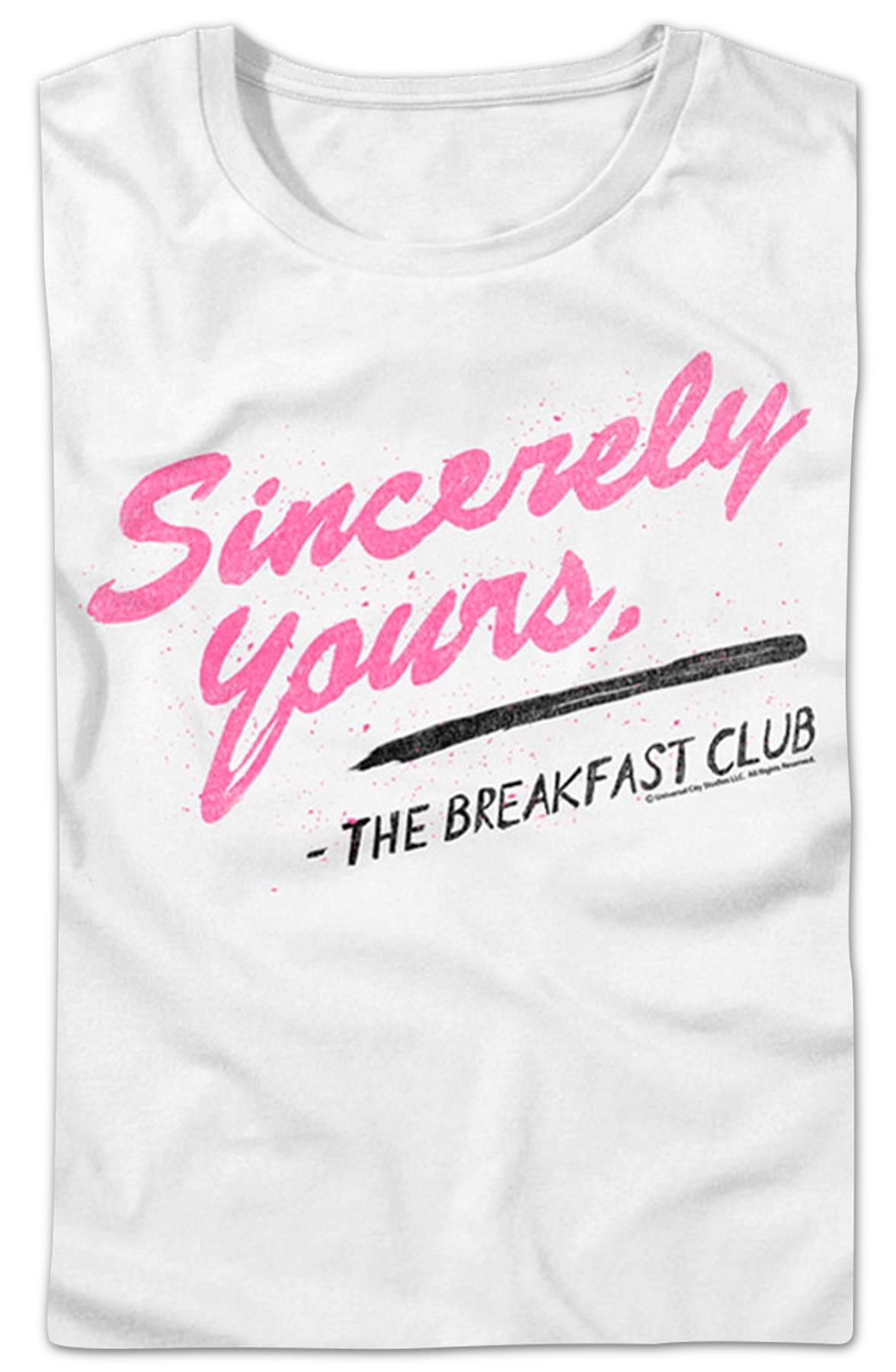 Womens Sincerely Yours Breakfast Club Shirt
