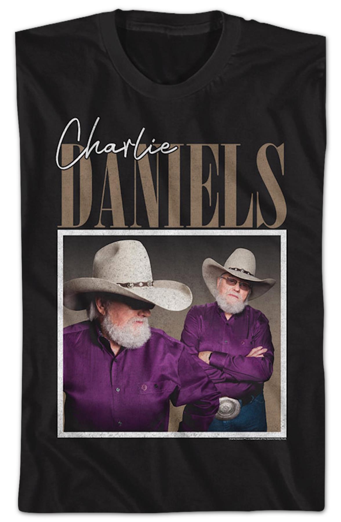 Vintage Photo Charlie Daniels T-shirt