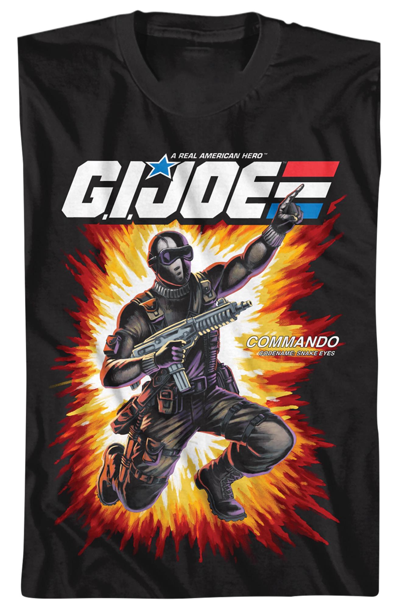Box Art Snake Eyes Gi Joe T-shirt