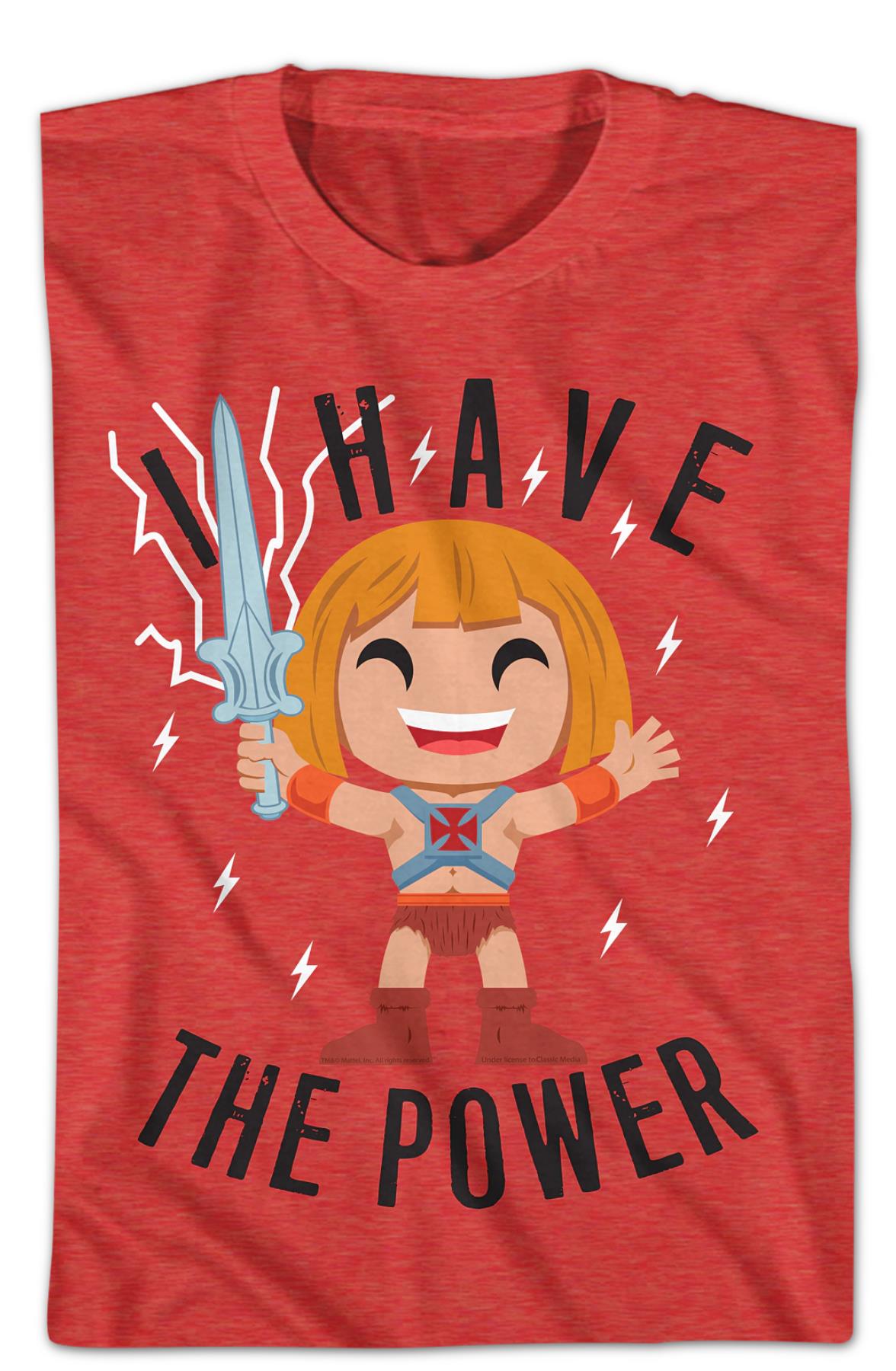 Youth He-man I Have The Power Masters Of The Universe Shirt
