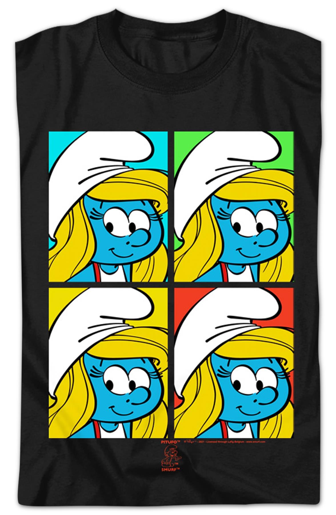 Smurfette Pop Art Smurfs T-shirt