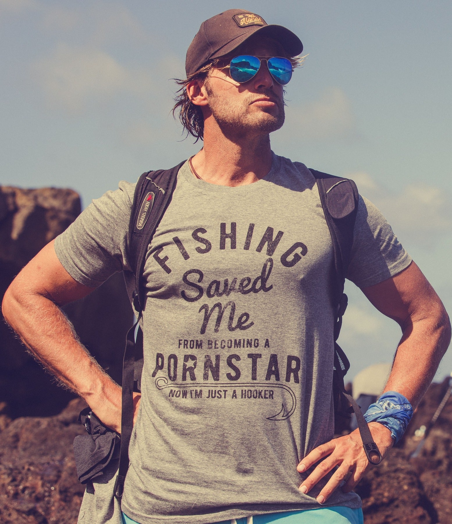 Fishing Saved Me Men T-shirt