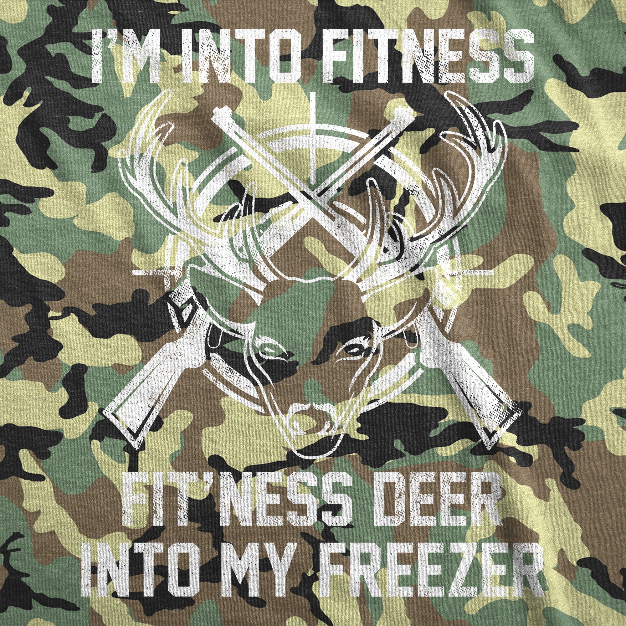 Im Into Fitness Fitness Deer Into My Freezer Men T-shirt