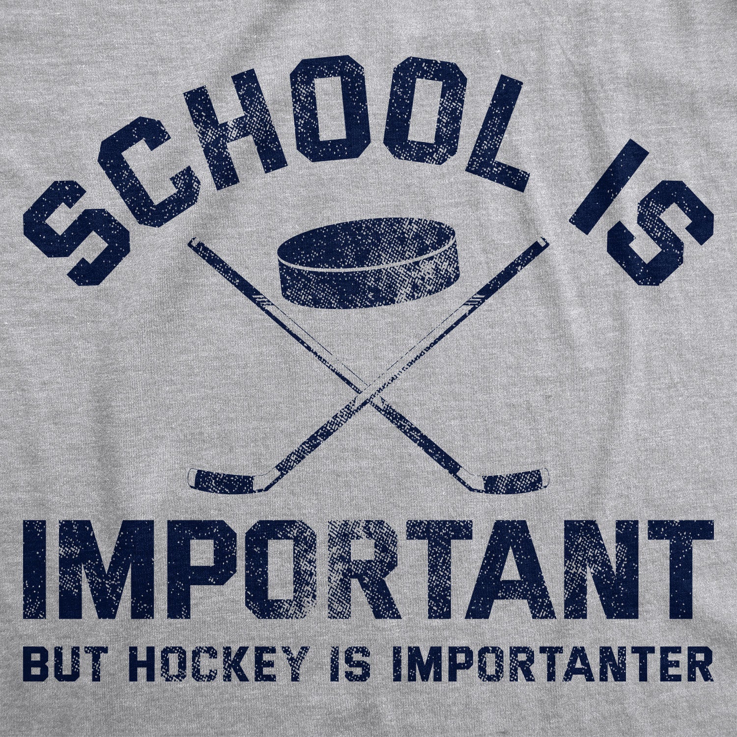 School Is Important But Hockey Is Importanter Men T-shirt