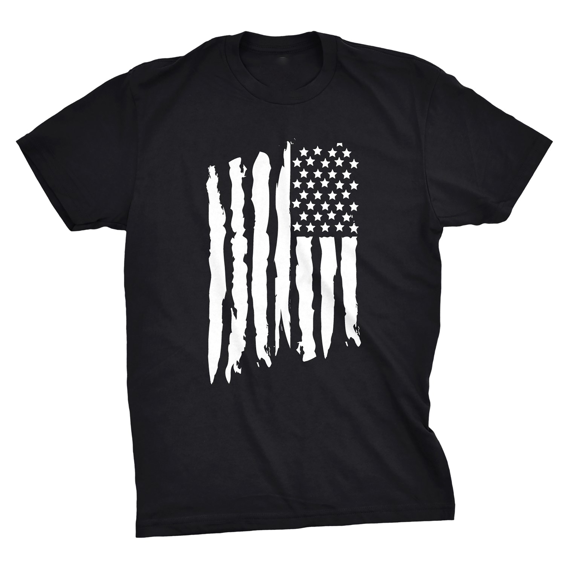 Vertical Grunge Flag Men T-shirt