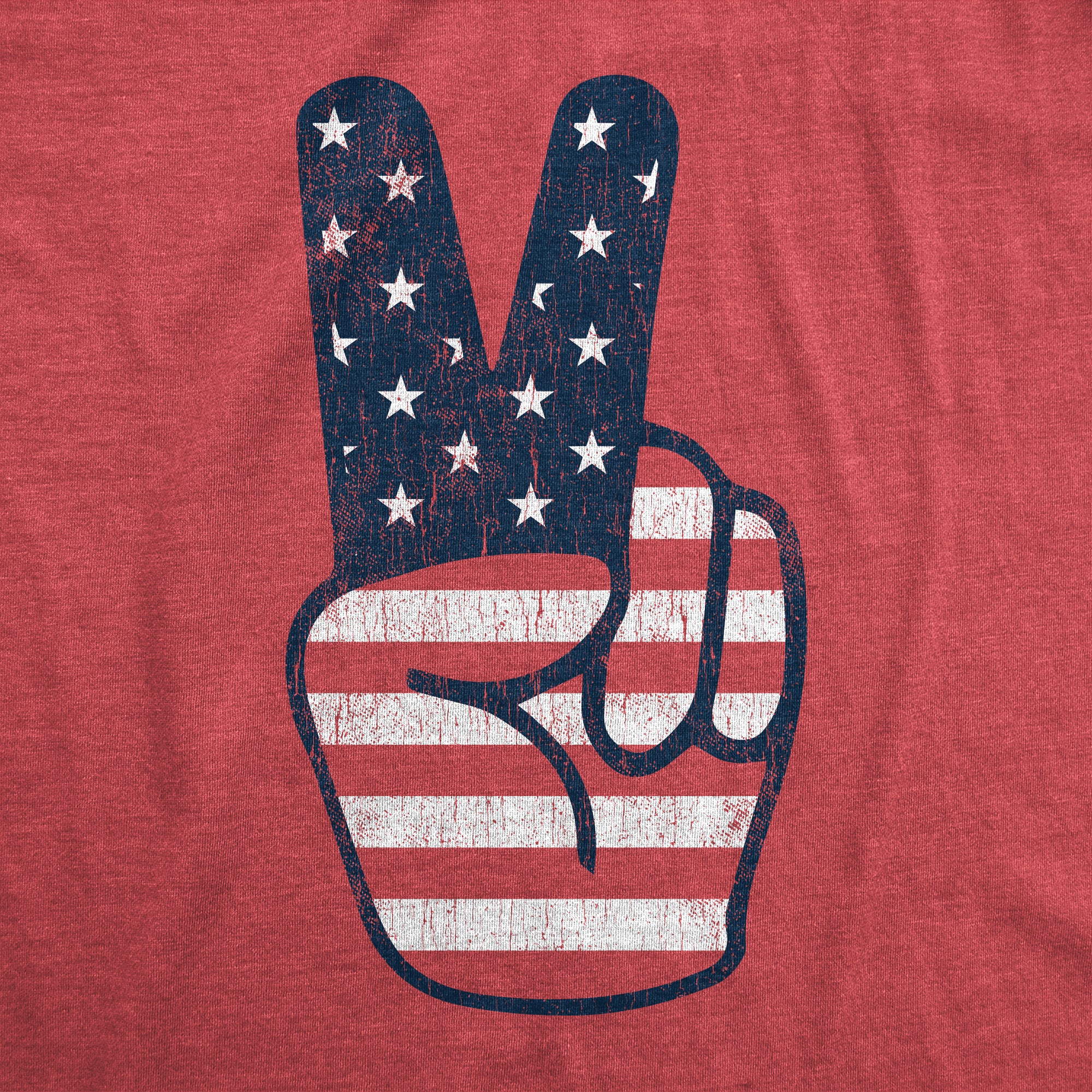 Peace Sign American Flag Men T-shirt