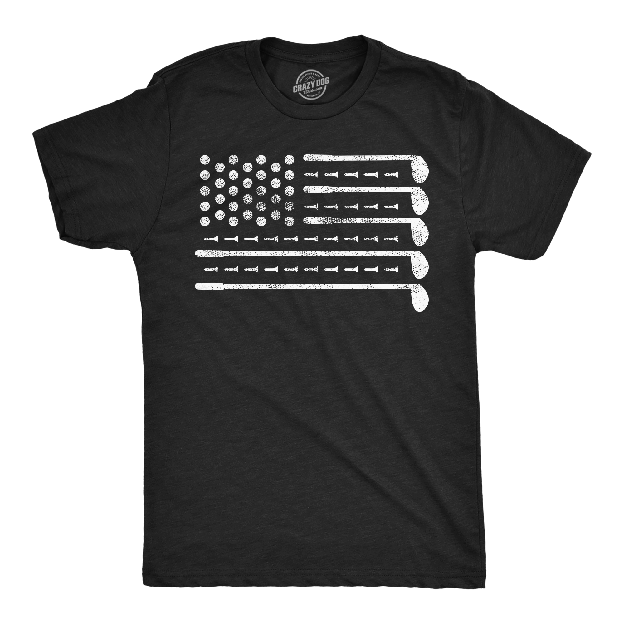 Golf American Flag Men T-shirt