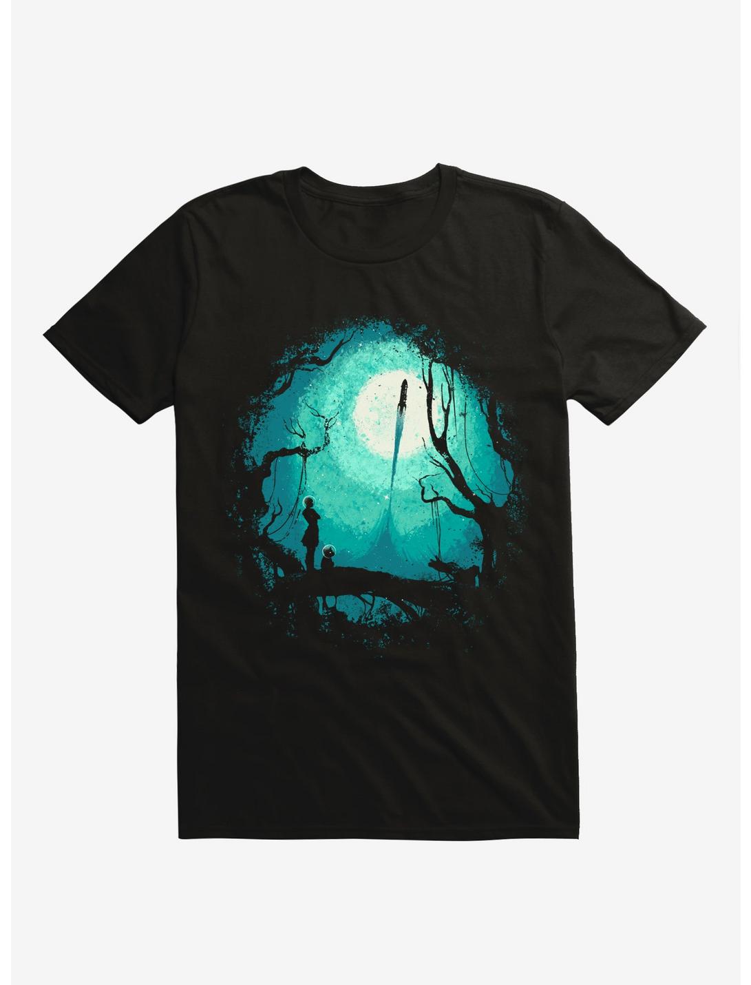After Cosmic War Rocket Black Unisex T-shirt