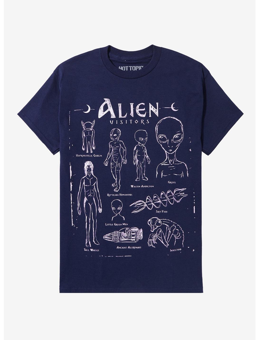 Alien Visitor Infographic Unisex T-shirt