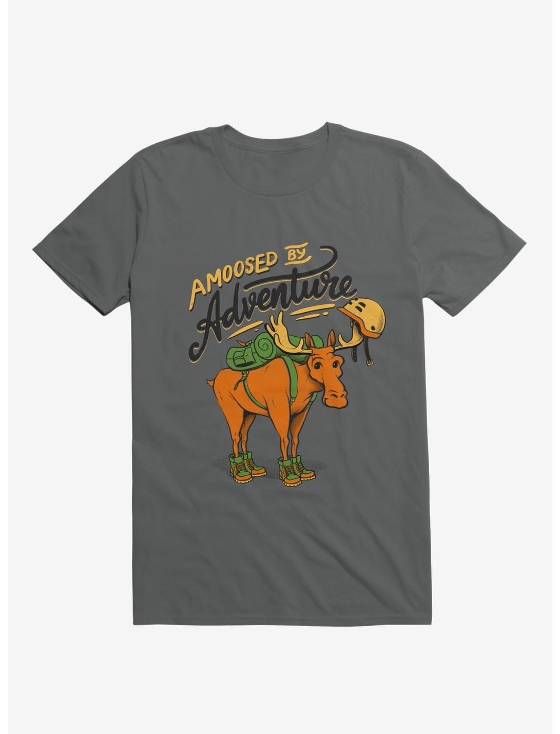Amoosed By Adventure Charcoal Grey Unisex T-shirt