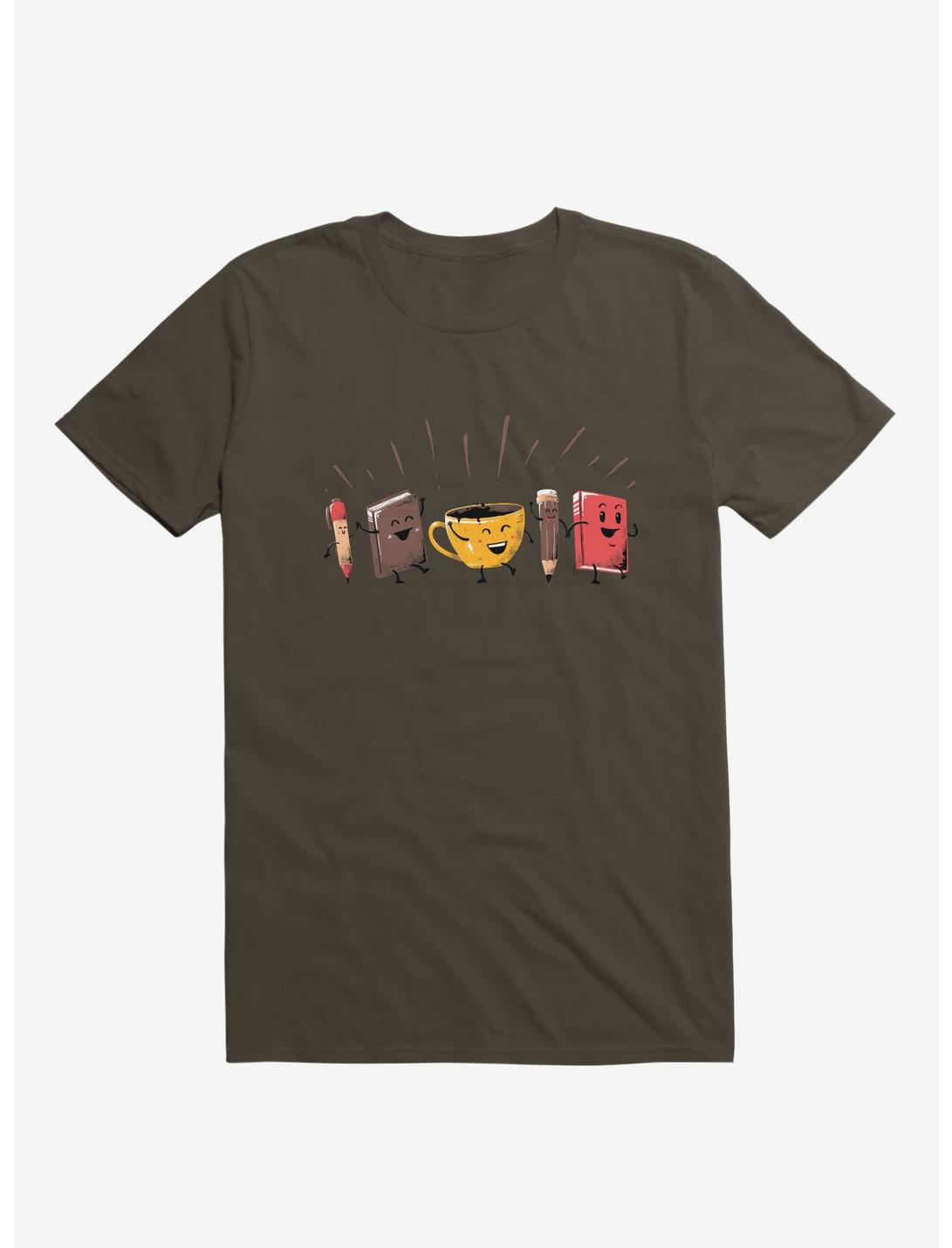 Back To School Coffee Brown Unisex T-shirt