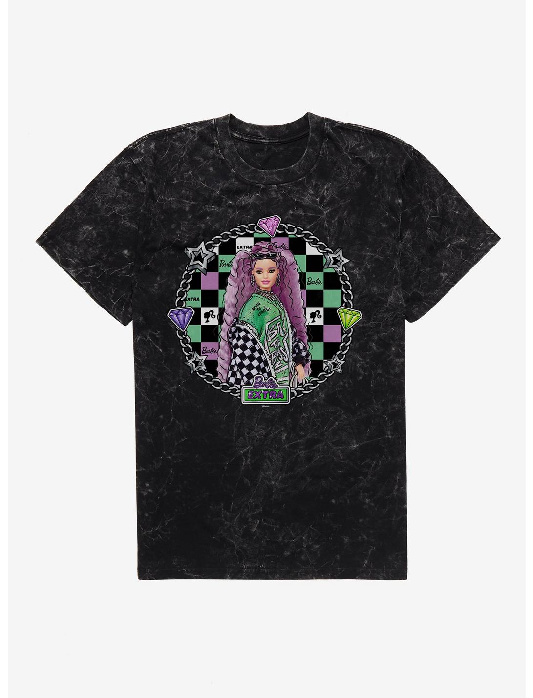 Barbie Extra Doll Green Glam Chain Mineral Wash Unisex T-shirt