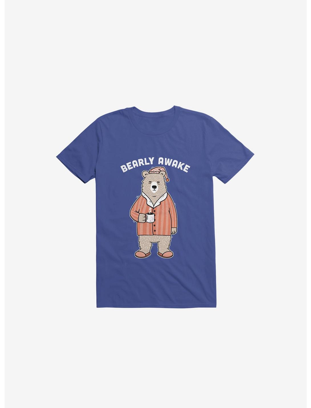 Bearly Awake Royal Blue Unisex T-shirt