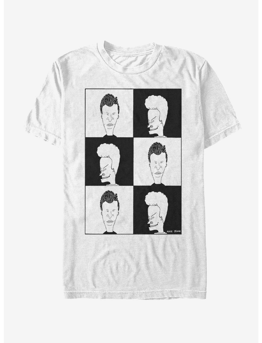 Beavis And Butt-head Black White Squares Unisex T-shirt