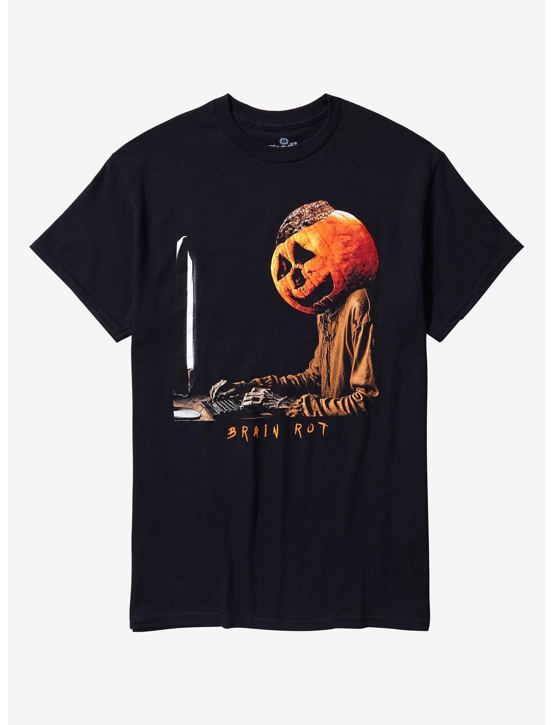 Brain Rot Pumpkin Head Unisex T-shirt