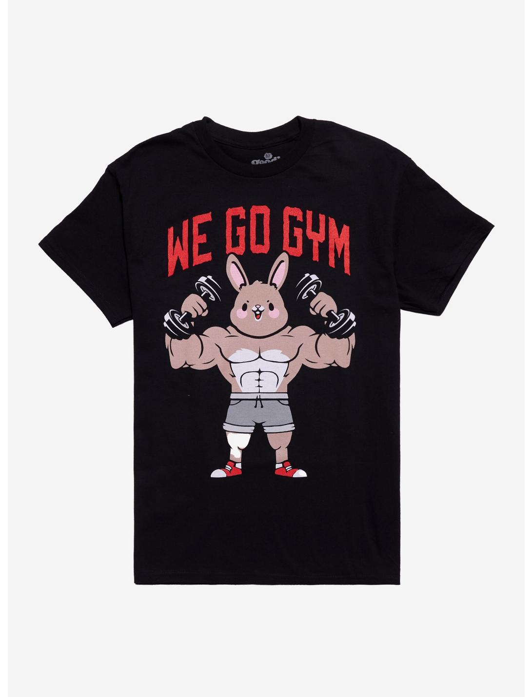 Bunny We Go Gym T-shirt By Goodie Two Sleeves-1