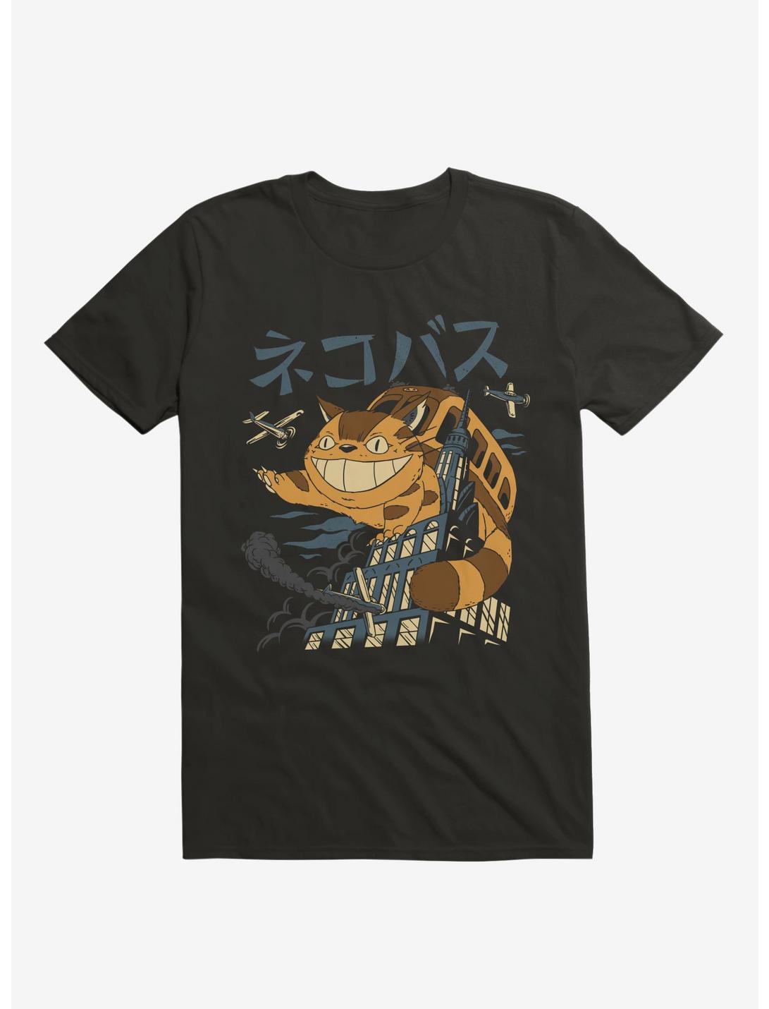 Cat Bus Kong Black Unisex T-shirt