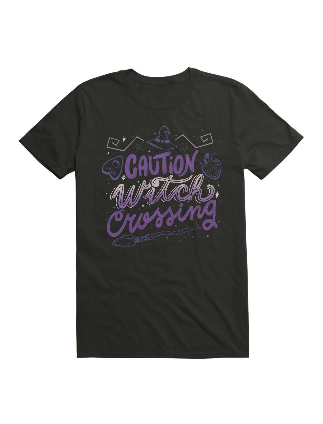 Caution Witch Crossing Unisex T-shirt