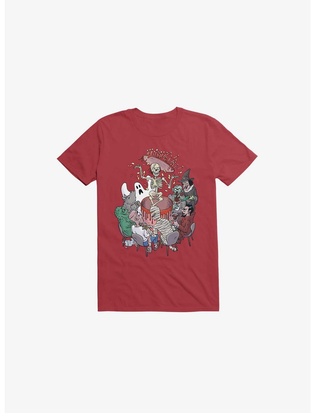 Celebration Monsters Red Unisex T-shirt