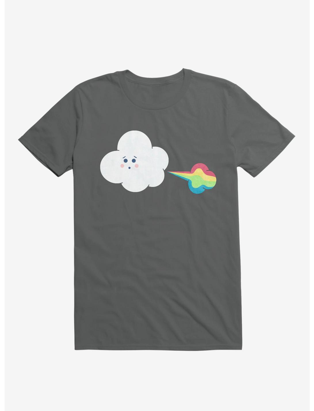 Cloud Oops Rainbow Charcoal Grey Unisex T-shirt
