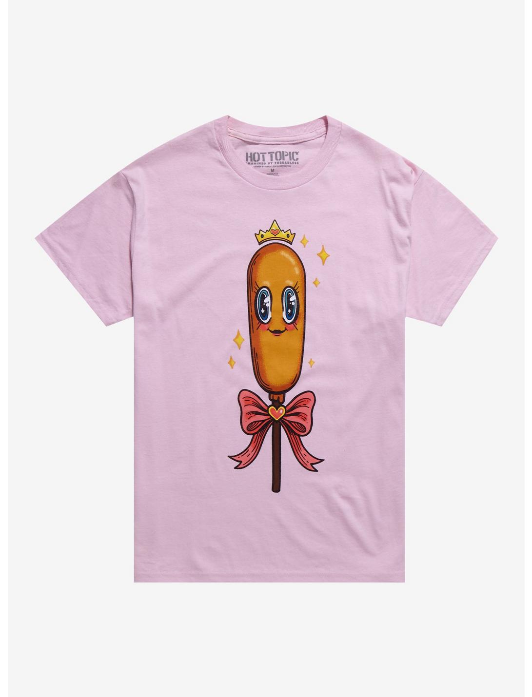Corn Dog Princess T-shirt By Anna Lisa Illustration-1