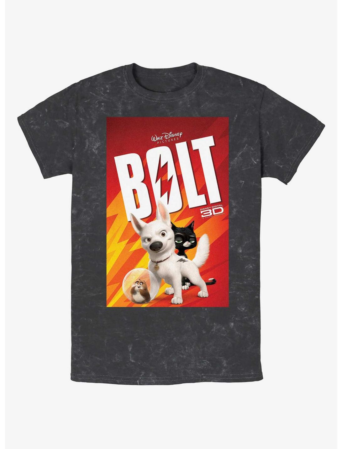 Disney Bolt Movie Poster Mineral Wash Unisex T-shirt