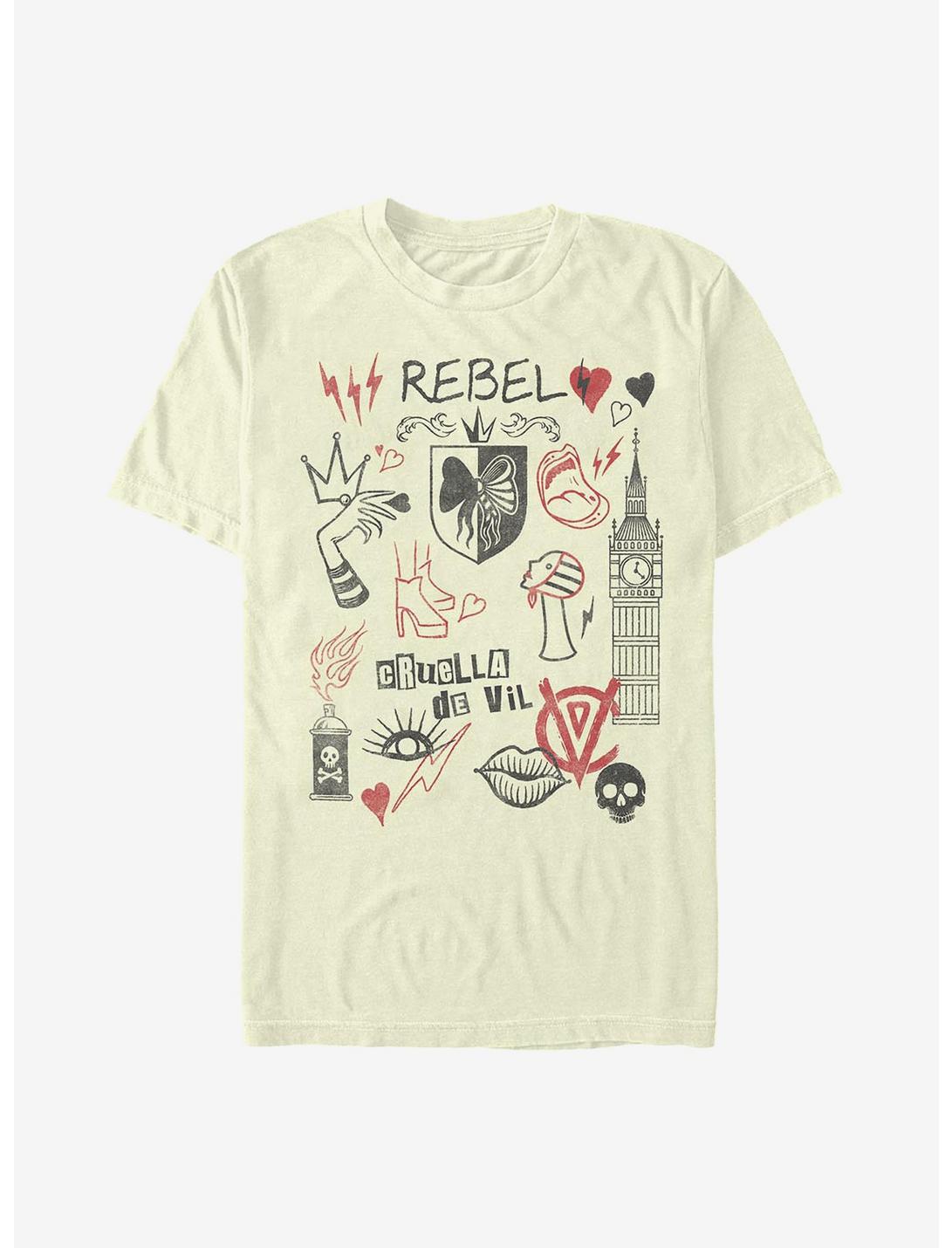Disney Cruella Rebel Queen Doodles Unisex T-shirt