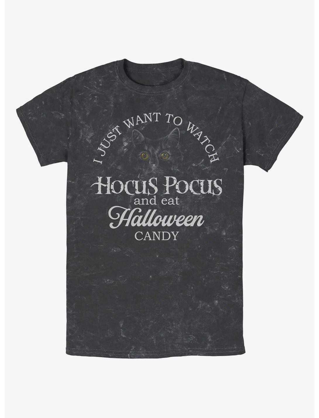 Disney Hocus Pocus Watch Hocus Pocus And Eat Candy Mineral Wash Unisex T-shirt