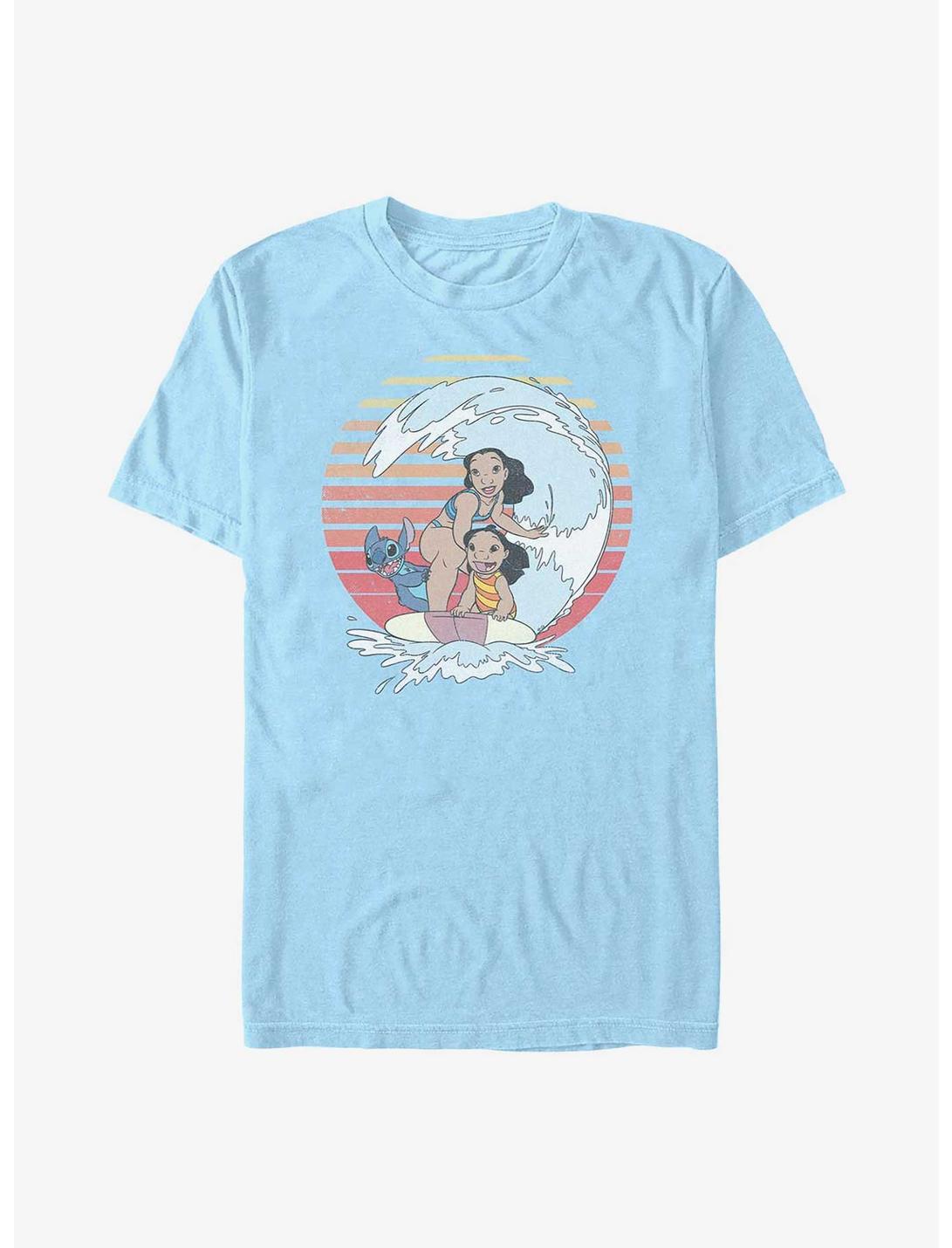 Disney Lilo Stitch Family Surfing Unisex T-shirt