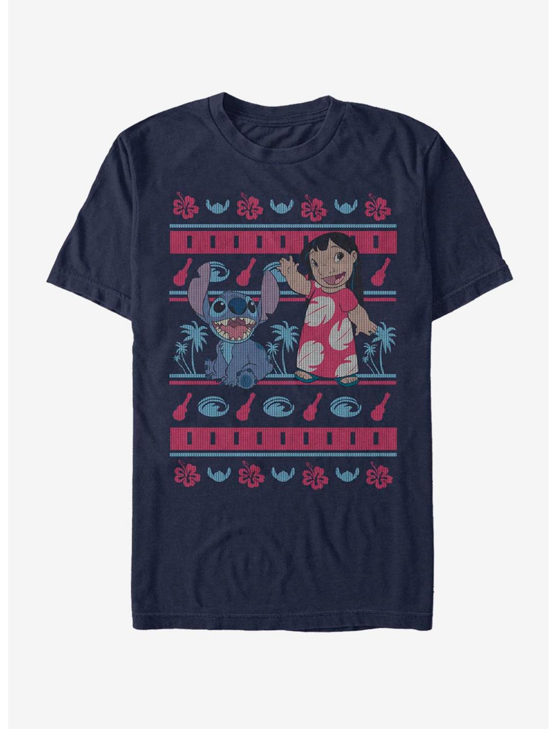Disney Lilo Stitch Holiday Lilo Hawaiian Pattern Unisex T-shirt