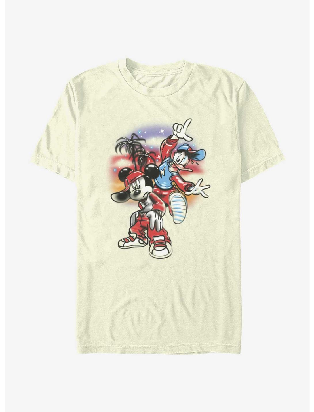 Disney Mickey Mouse Airbrush Mickey Donald Unisex T-shirt