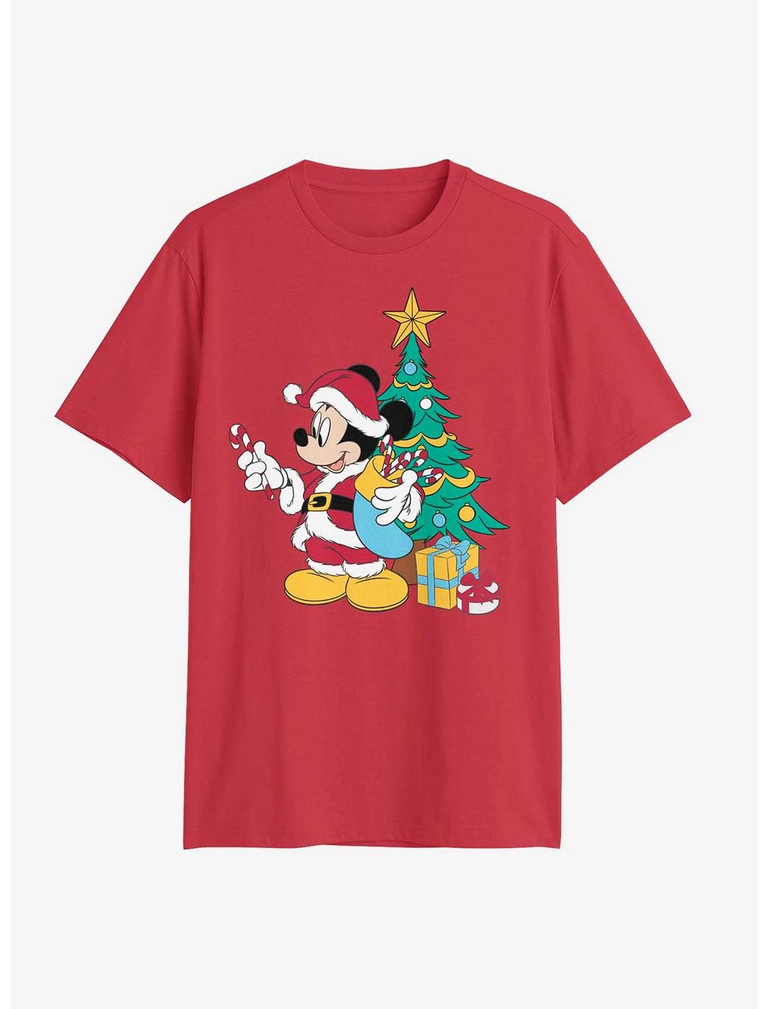 Disney Mickey Mouse Santa Mickey Tree Unisex T-shirt