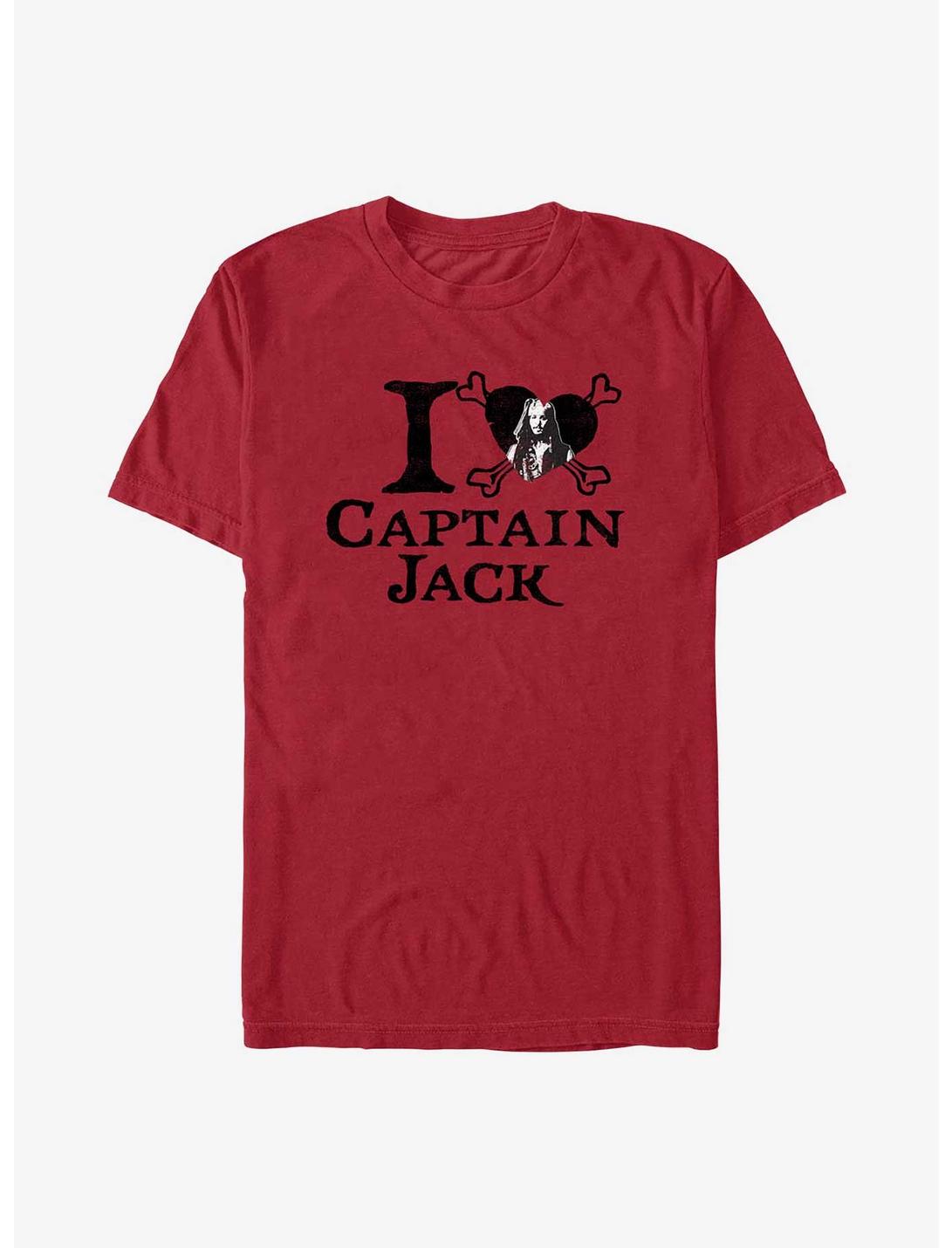 Disney Pirates Of The Caribbean I Love Captain Jack Unisex T-shirt