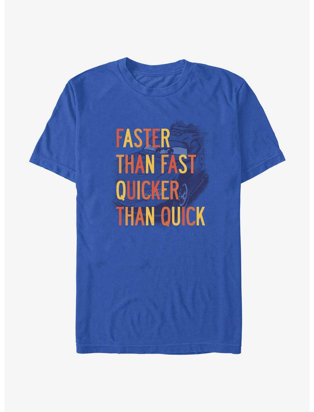 Disney Pixar Cars Faster Than Fast Quicker Than Quick Quote Unisex T-shirt