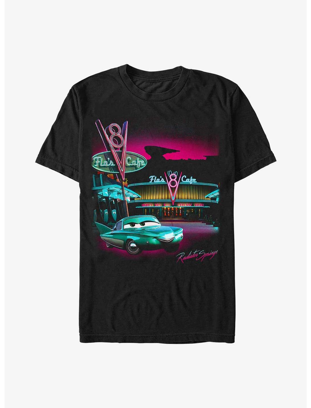Disney Pixar Cars Flos Cafe Poster Unisex T-shirt