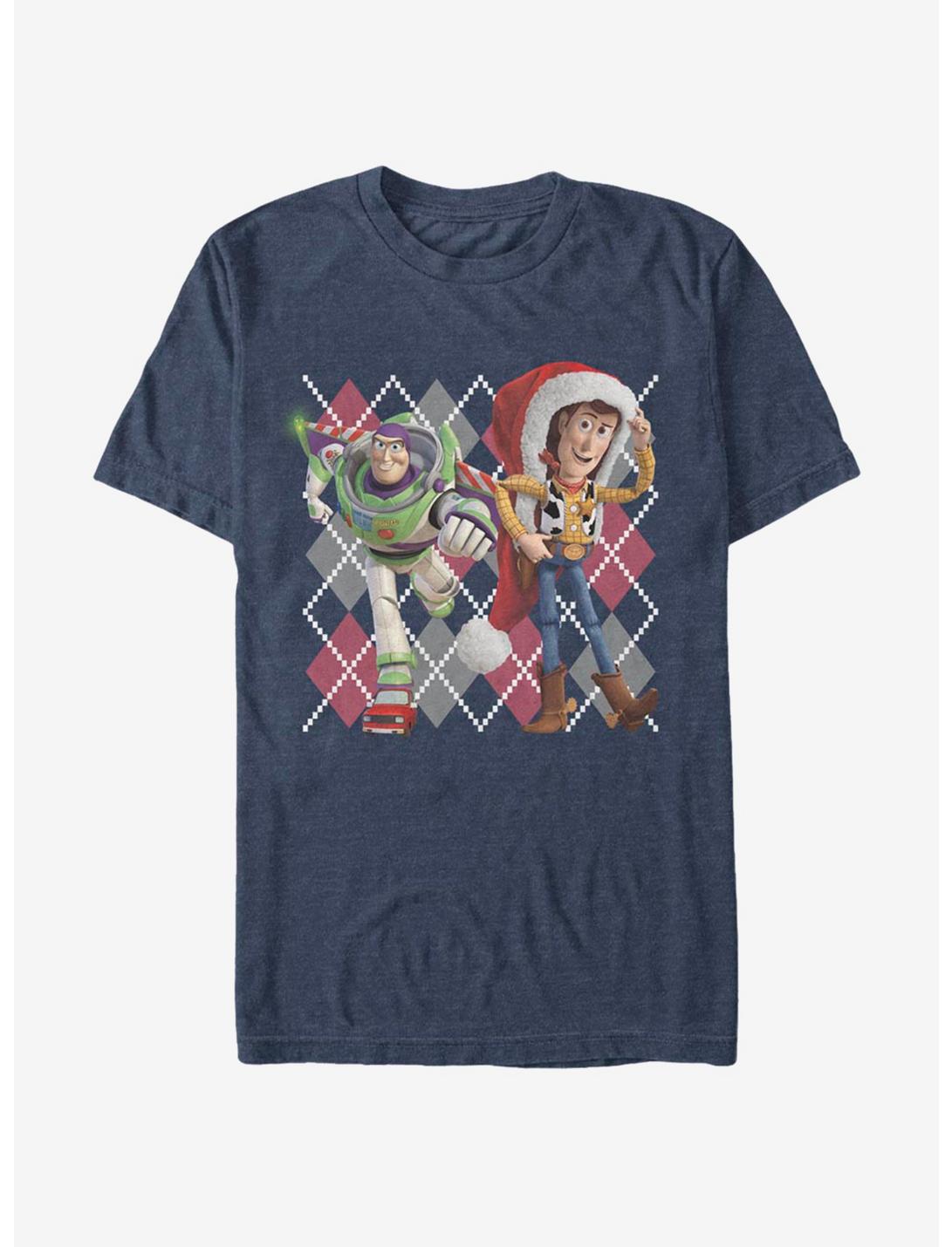 Disney Pixar Toy Story Argyle Christmas Unisex T-shirt