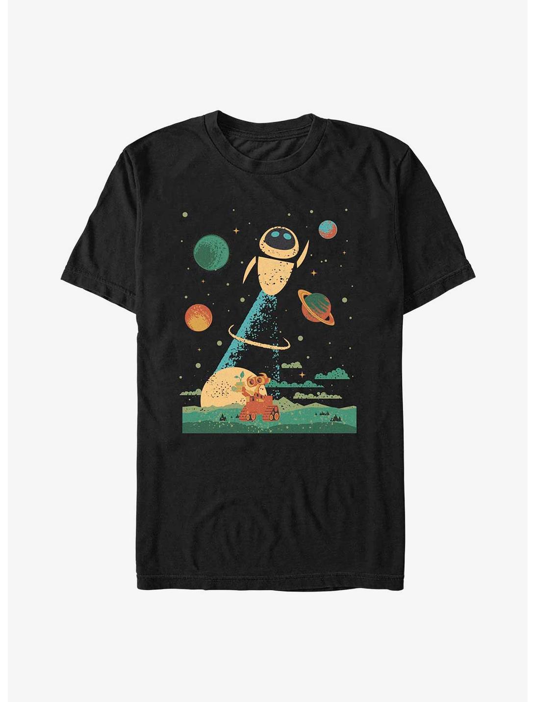 Disney Pixar Wall-e Eve And Wall-e Space Poster Unisex T-shirt