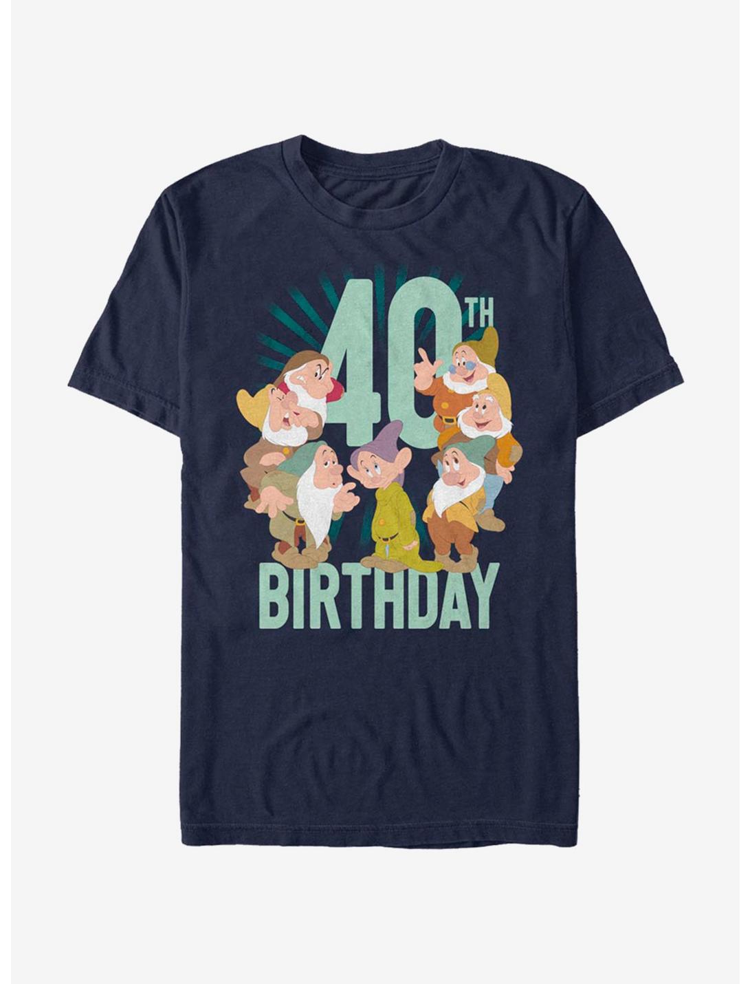 Disney Snow White Dwarves Forty B-day Unisex T-shirt