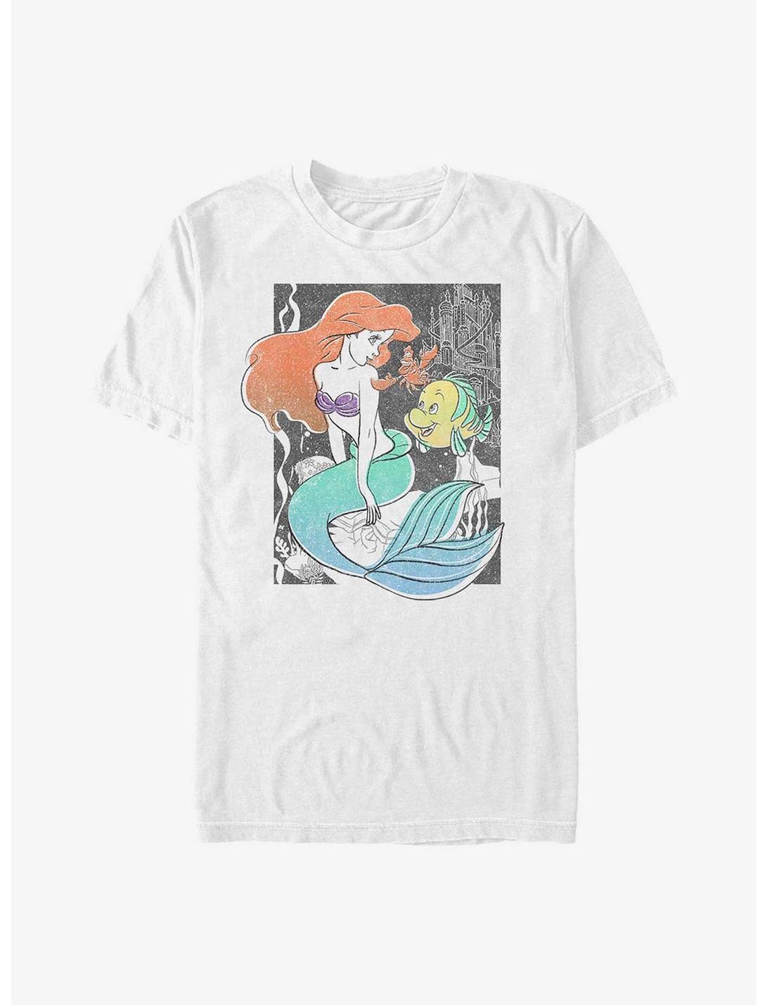 Disney The Little Mermaid Ariel And Flounder Poster Unisex T-shirt
