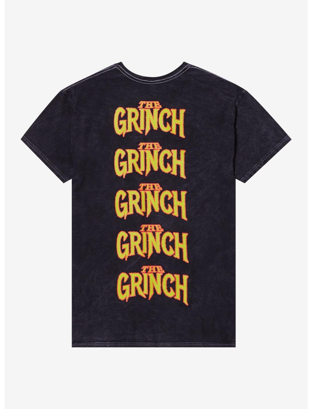 Dr Seuss How The Grinch Stole Christmas Name Double-sided Mineral Wash T-shirt-2