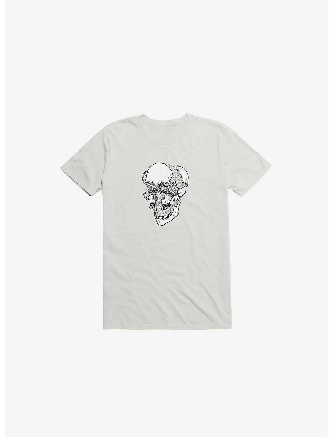 Dynamical Skull White Unisex T-shirt