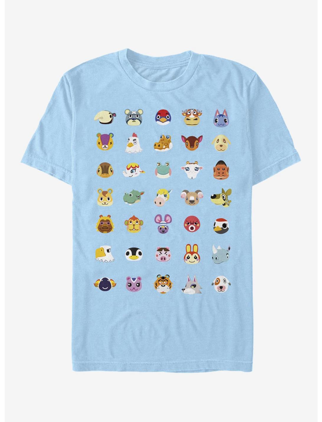 Extra Soft Nintendo Animal Crossing Character Heads Unisex T-shirt