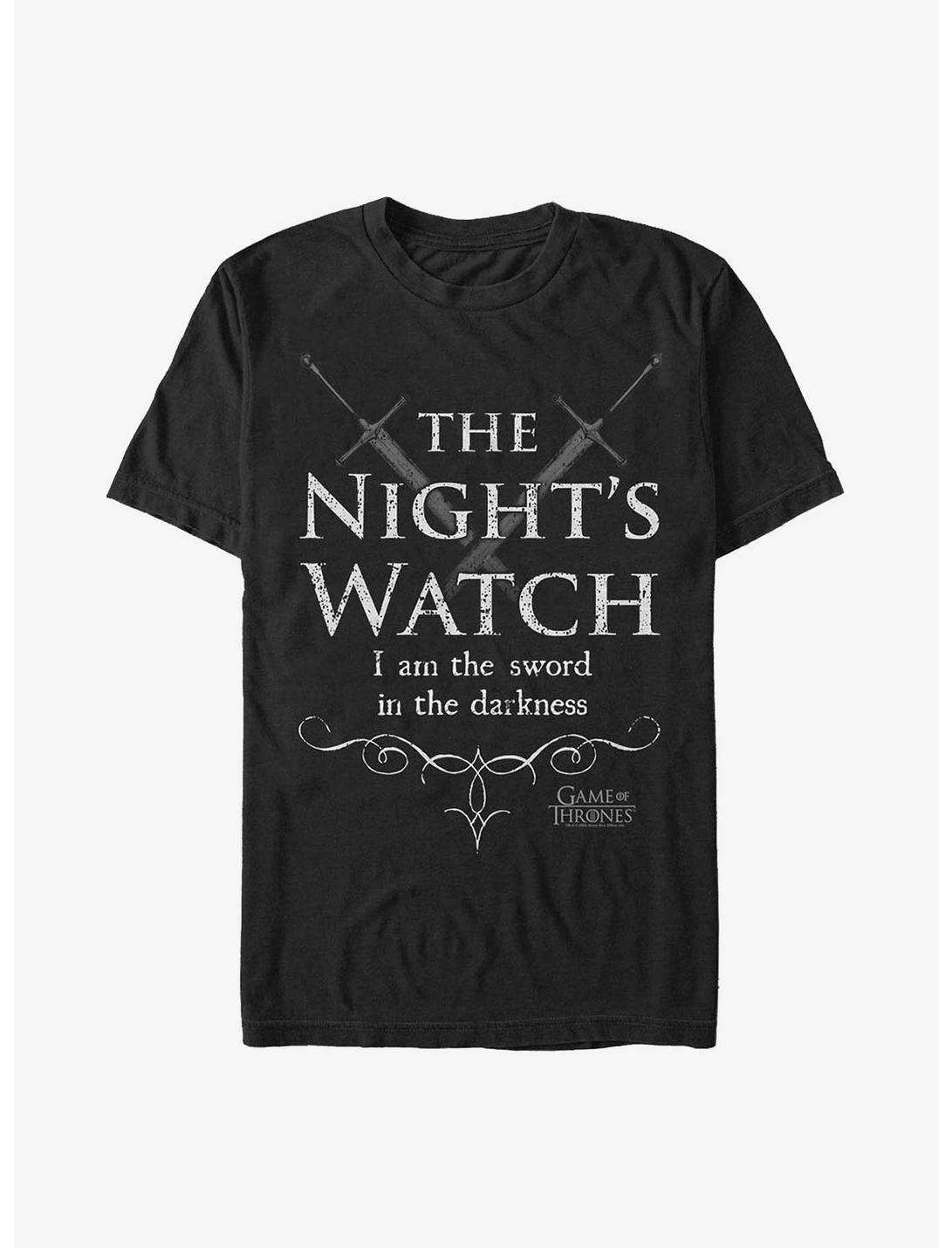Game Of Thrones Nights Watch Sword Unisex T-shirt