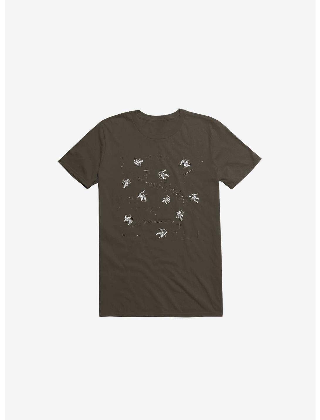 Gravity Reloaded Astronauts Brown Unisex T-shirt