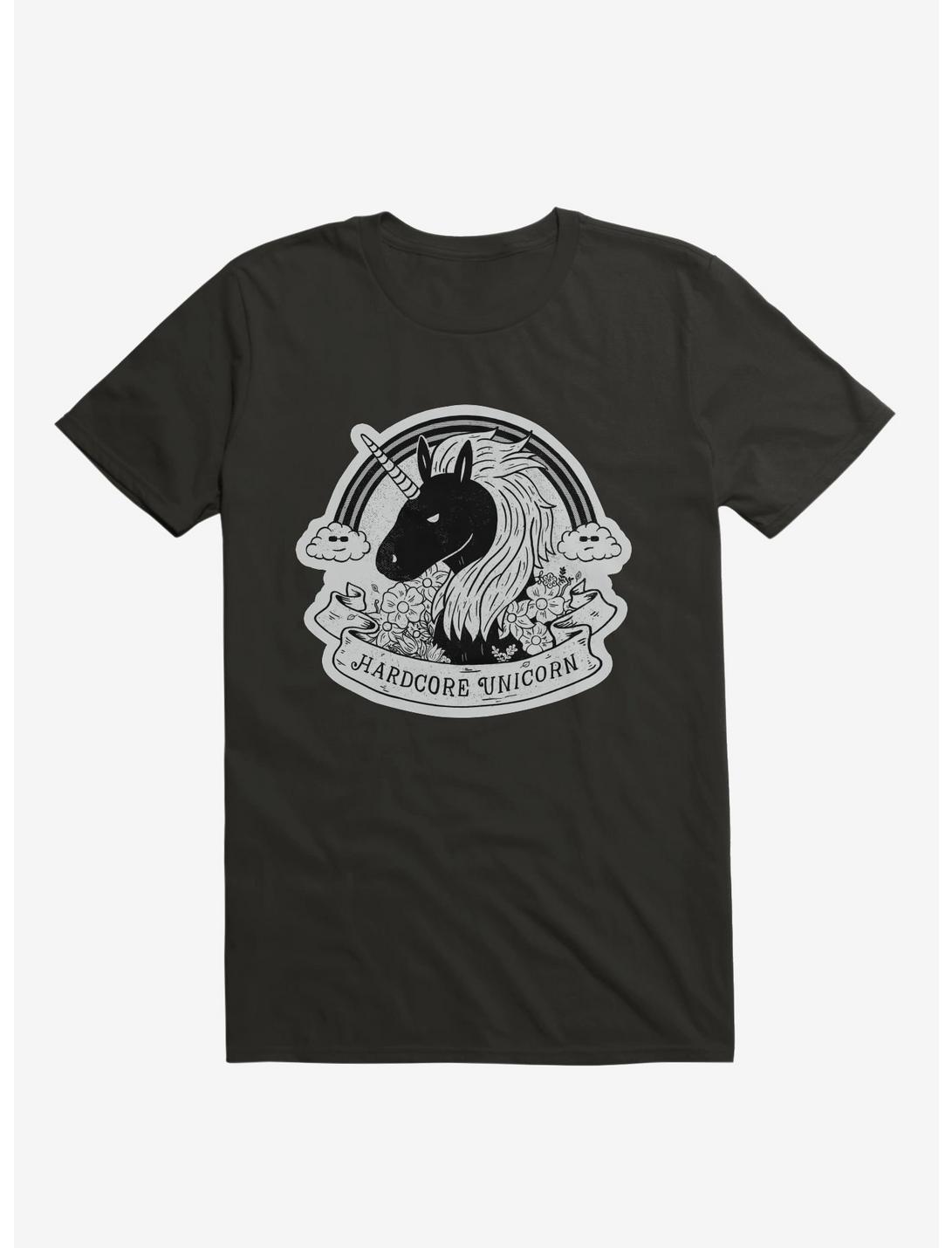 Hardcore Unicorn Black Unisex T-shirt