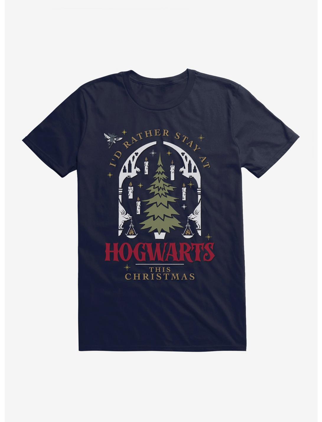 Harry Potter Rather Stay At Hogwarts This Christmas Unisex T-shirt