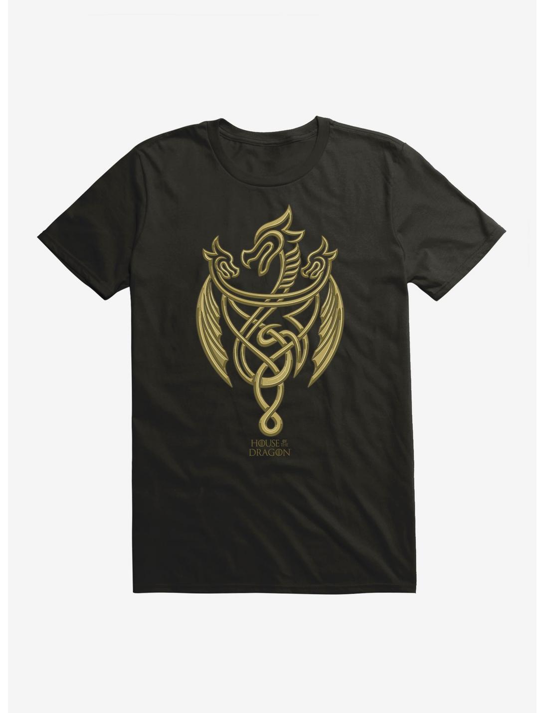 House Of The Dragon Gold Three-headed Dragon Unisex T-shirt
